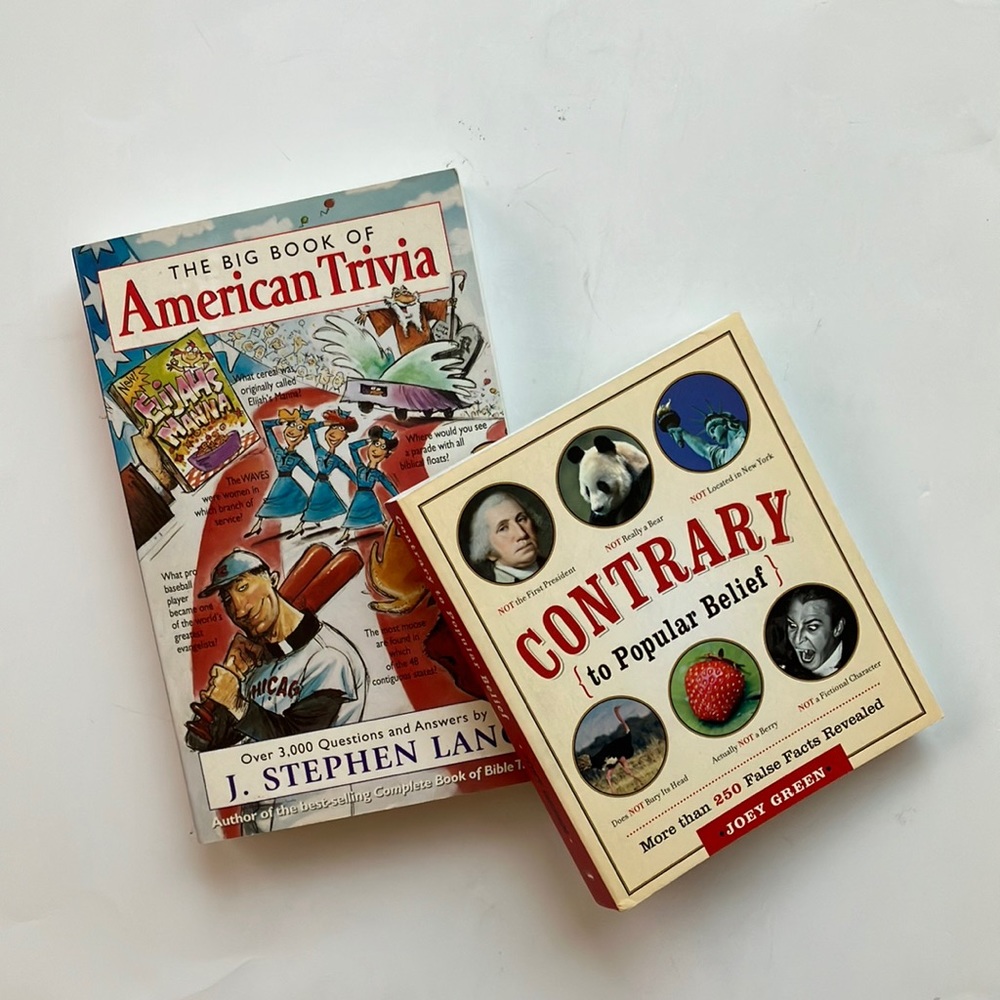 Trivia Lover Gift Book Bundle American History General Interest Question Humor